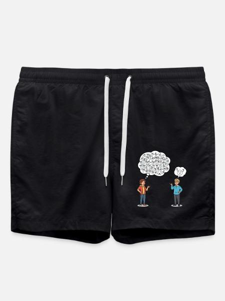 Sign language: misunderstandings included! - Swim Trunks - black