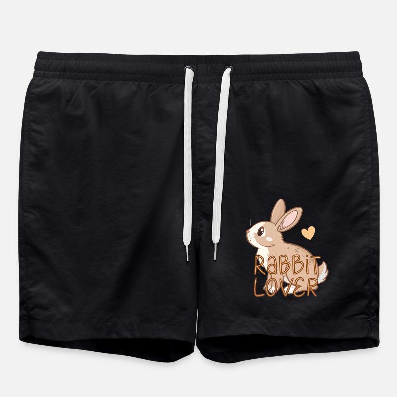 Rabbit lovers - Swim Trunks - black