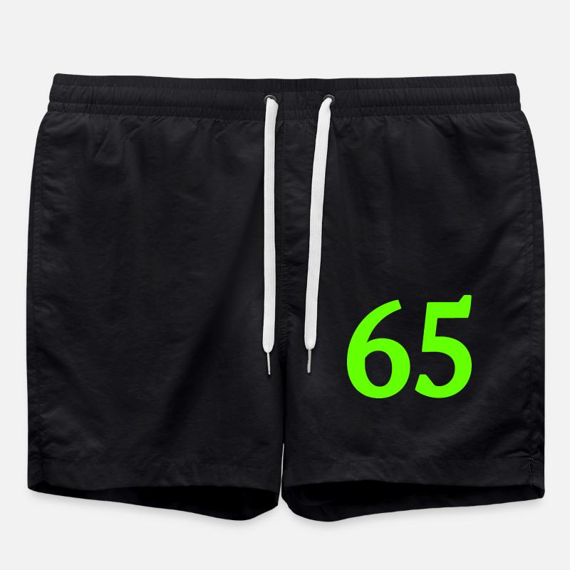 Anzahl 65 - Badeshorts - Schwarz