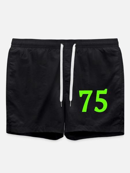Number 75 - Swim Trunks - black