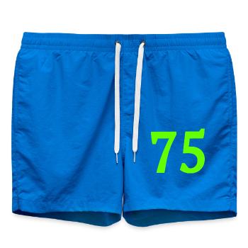Number 75 - Swim Trunks - cobalt blue - Front