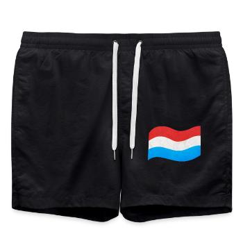 Le drapeau du Luxembourg - Short de bain - noir - Devant - AI Model Male 185 light (185cm)