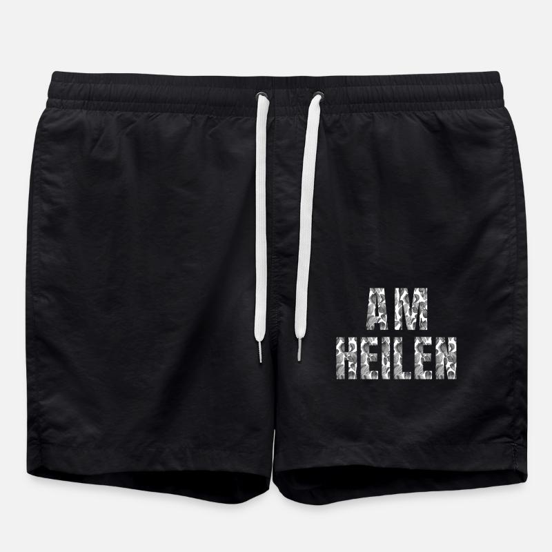 Am heilen - Chemise - Short de bain - noir
