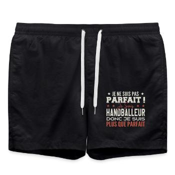 Un Handballeur, le Métier de Rêve Mis à l’Honneur - Short de bain - noir - Devant - AI Model Male 185 light (185cm)