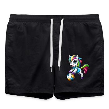 Football Ponies - Swim Trunks - black - Front - AI Model Male 185 light (185cm)