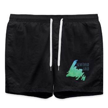 newfoundland - Badeshorts - Schwarz - Vorne - AI Model Male 185 light (185cm)