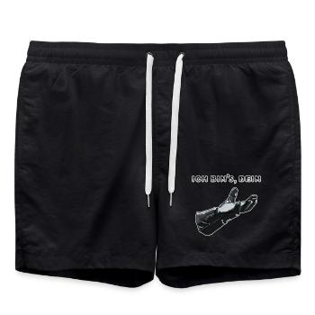 Vatertag - Badeshorts - Schwarz - Vorne - AI Model Male 185 light (185cm)