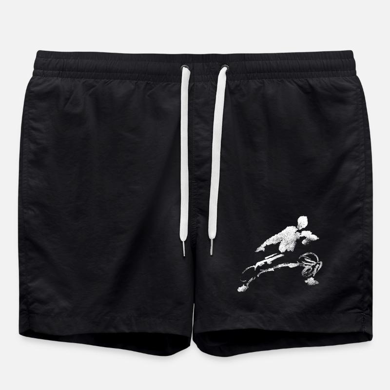Kung-Fu Shaolin figure - Swim Trunks - black