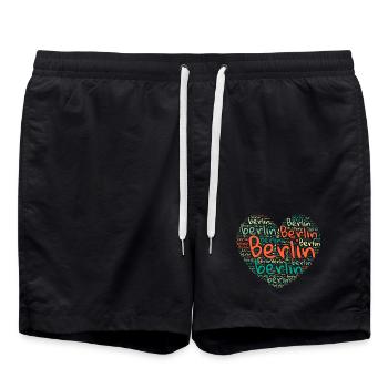 Berlin - Swim Trunks - black - Front - AI Model Male 185 light (185cm)
