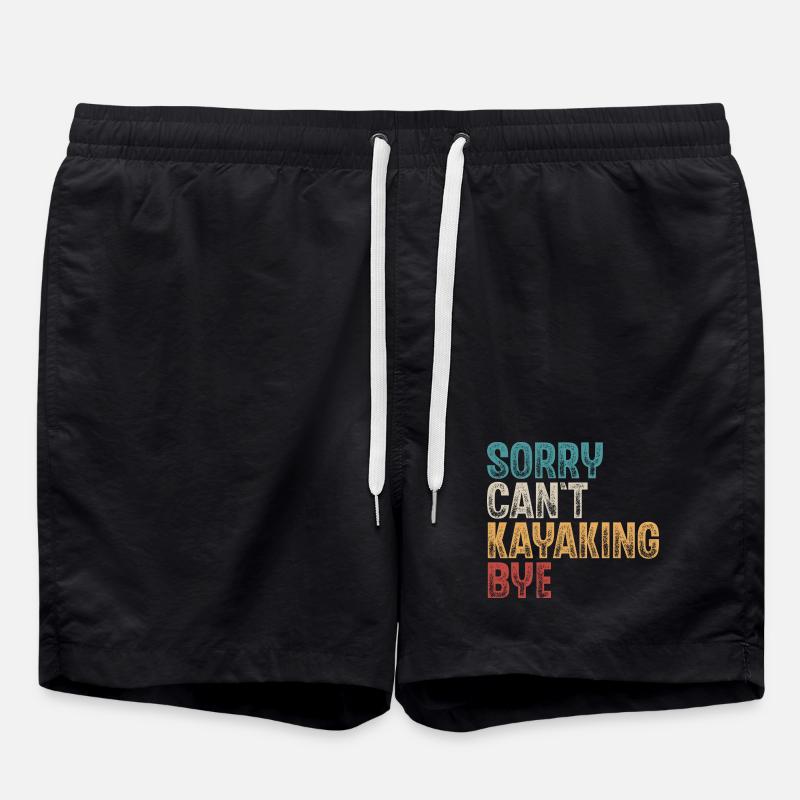 Kayak Kayaker Kayaker - Swim Trunks - black
