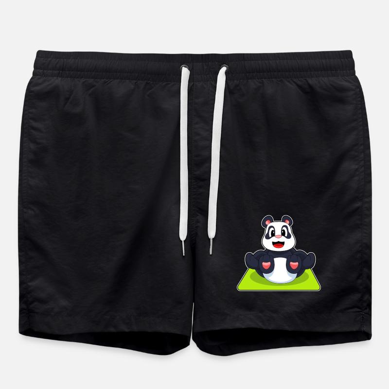 Méditation Panda Yoga - Short de bain - noir