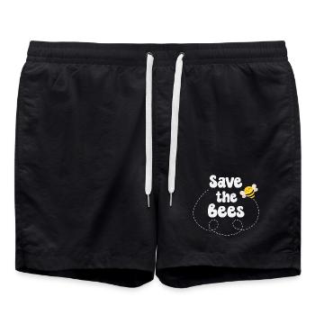 Abeilles - Short de bain - noir - Devant - AI Model Male 185 light (185cm)