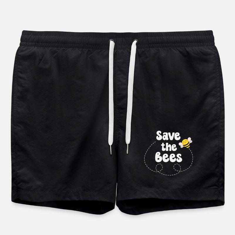 Biene Bienen - Badeshorts - Schwarz