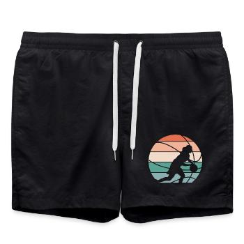 Basketball Women's Basketball Women's Basketball - Swim Trunks - black - Front - AI Model Male 185 light (185cm)
