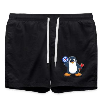 Cible de fléchettes Penguin Dart - Short de bain - noir - Devant - AI Model Male 185 light (185cm)