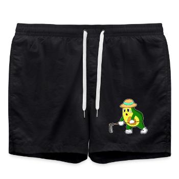 Avocado Landwirt Hacke Bauernhof - Short de bain - noir - Devant - AI Model Male 185 light (185cm)