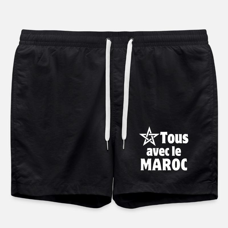 Maroc, j'aime le Maroc - Short de bain - noir