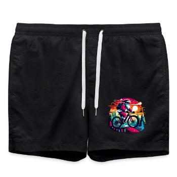 Santa VTT Néon - Short de bain - noir - Devant - AI Model Male 185 light (185cm)