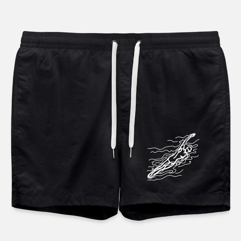 Croquis de nageur de compétition - Short de bain - noir