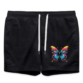 Butterfly - Swim Trunks - black - Front - AI Model Male 185 light (185cm)