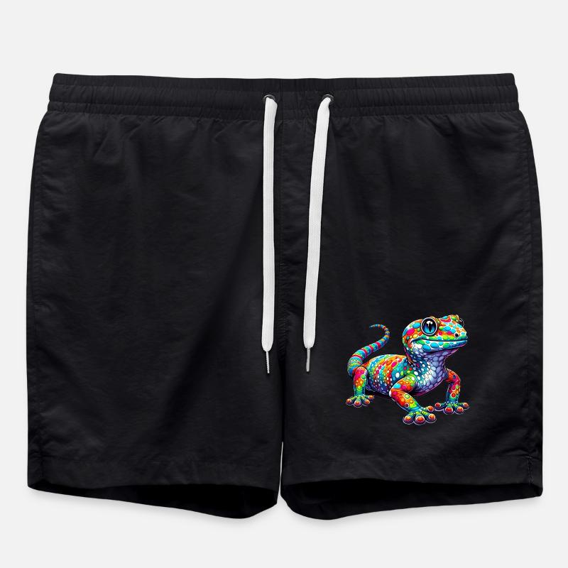 Gecko - Badeshorts - Schwarz