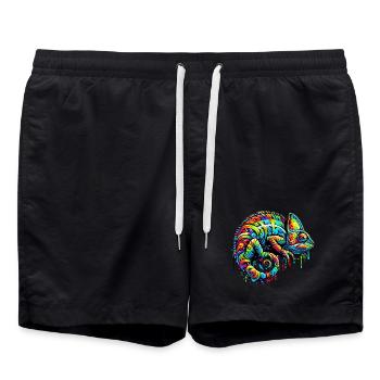 Caméléon - Short de bain - noir - Devant - AI Model Male 185 light (185cm)