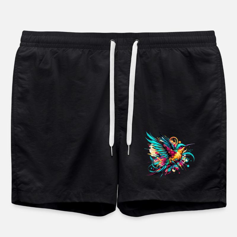 Kolibri - Badeshorts - Schwarz