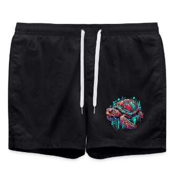 Turtle - Swim Trunks - black - Front - AI Model Male 185 light (185cm)
