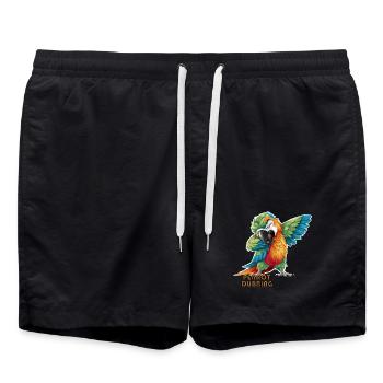 Perrot dubbing Feathered Shards The Tropical Parrot - Swim Trunks - black - Front - AI Model Male 185 light (185cm)