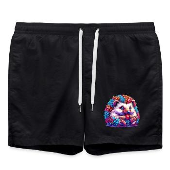 Igel - Badeshorts - Schwarz - Vorne - AI Model Male 185 light (185cm)