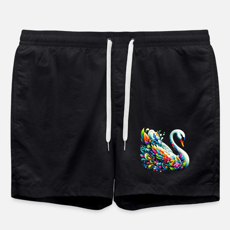 Swan - Swim Trunks - black
