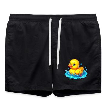 Caneton Canard Canard - Short de bain - noir - Devant - AI Model Male 185 light (185cm)