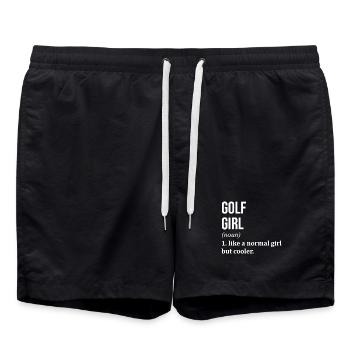 Golf - Swim Trunks - black - Front - AI Model Male 185 light (185cm)