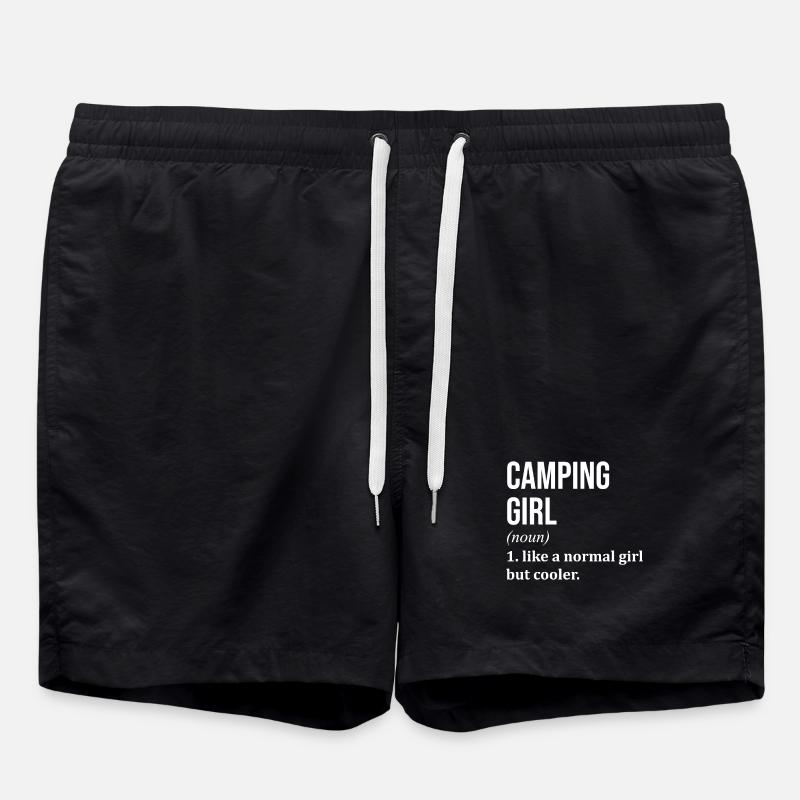 Camping - Badeshorts - Schwarz