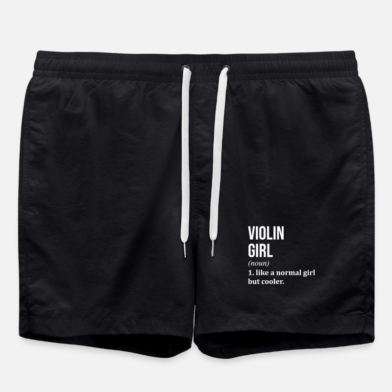 Geige - Badeshorts - Schwarz