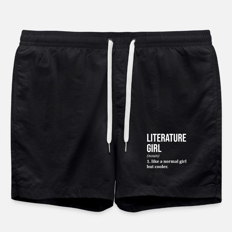 Literatur - Badeshorts - Schwarz