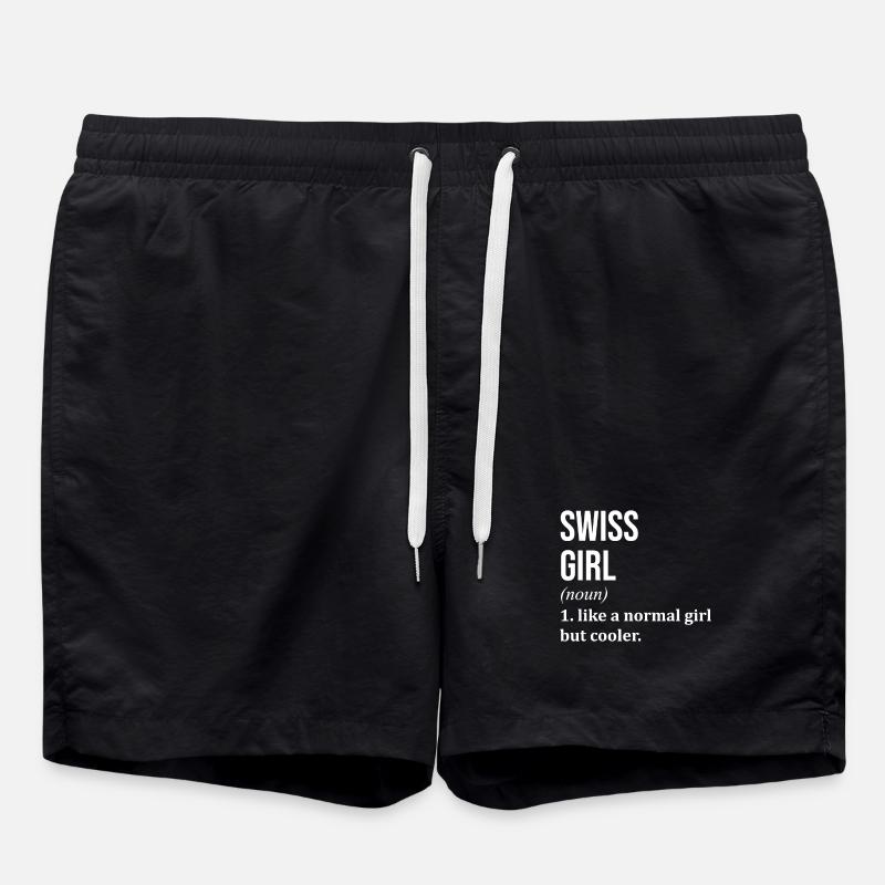 Switzerland - Swim Trunks - black