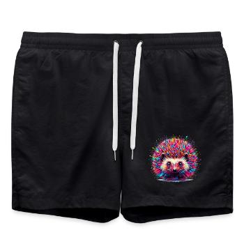 Igel - Badeshorts - Schwarz - Vorne - AI Model Male 185 light (185cm)
