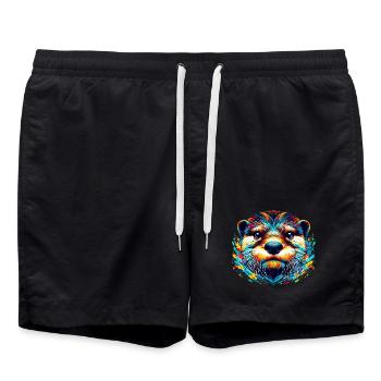 Otter - Swim Trunks - black - Front - AI Model Male 185 light (185cm)