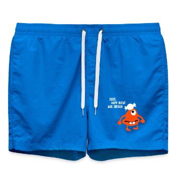 Monstre Mignon Mignon Sucre Bande Dessinée Cool Dictons - Short de bain - cobalt blue - Devant