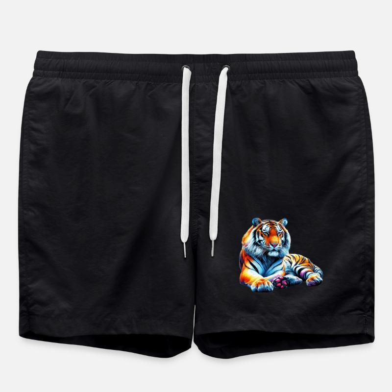 Tiger - Badeshorts - Schwarz