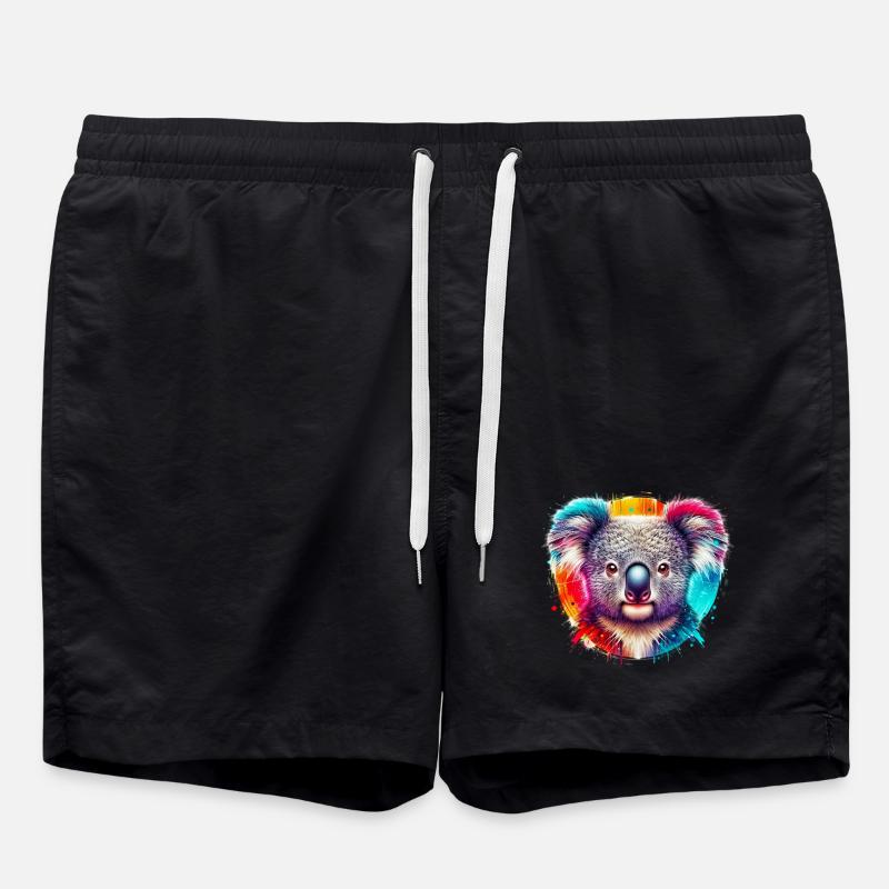Koala - Badeshorts - Schwarz