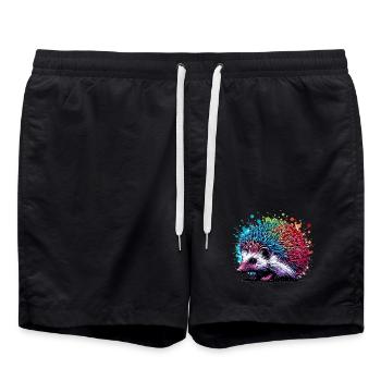 Igel - Badeshorts - Schwarz - Vorne - AI Model Male 185 light (185cm)