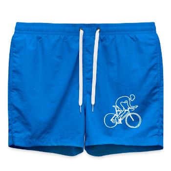Cyclist Graphic - Swim Trunks - cobalt blue - Front