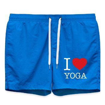 I LOVE YOGA - Swim Trunks - cobalt blue - Front