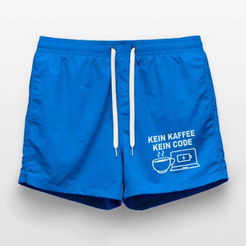 Kein Kaffee Kein Code - Conception de programmeur amusant Short de bain
