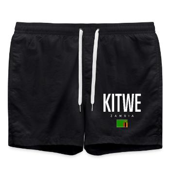 Kitwe Sambia - Badeshorts - Schwarz - Vorne - AI Model Male 185 light (185cm)
