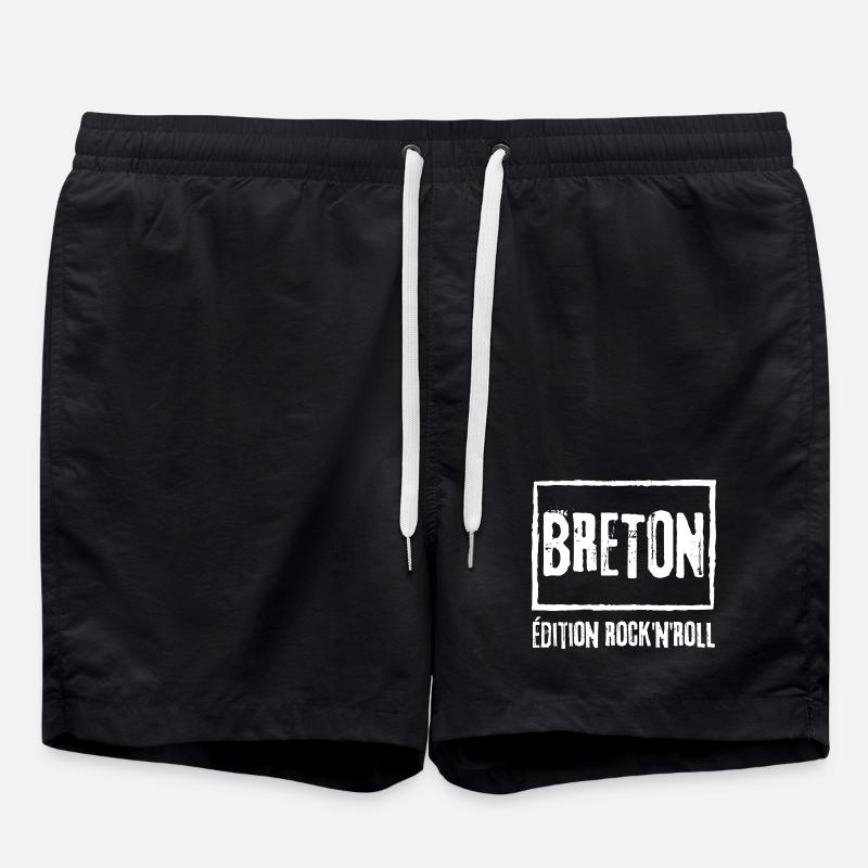 Breton Edition Rock - Swim Trunks - black