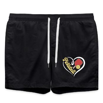 Coeur Pickleball - Short de bain - noir - Devant - AI Model Male 185 light (185cm)