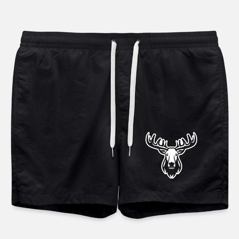 Moose Head - Swim Trunks - black
